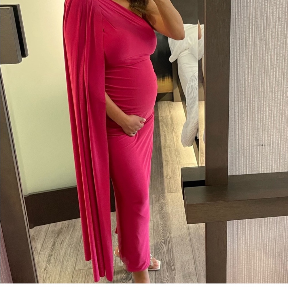 Maternity nice hot pink dress
